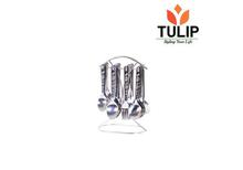 Tulip Steel Cutlery Set with Stand - VIVO