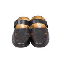 Back Open Slip On Sandals For Men-Black