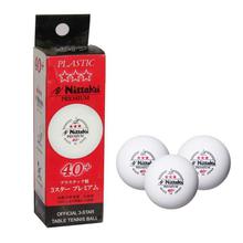 Nittaku Premium Plastic 40+ Table Tennis Ball (Pack of 3) - White