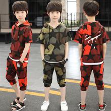 Kids suit_kids kids summer suit boy short sleeve sports kids