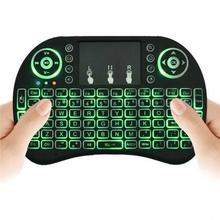 Rechargable Mini Wireless Touchpad keyboard Mouse Combo with Backlight