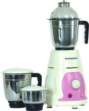 Crompton VX 600 Watts 3 Jars Mixer Grinder - (White/Pink)