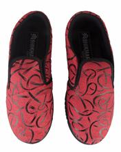 Shikhar Men's Red Printed Slip On Loafers