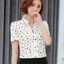 2019 summer chiffon office lady blouse women shirt fashion