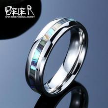 BEIER Simple style  Stainless Steel Shells Simple Ring