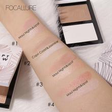 FOCALLURE 2019 NEW Bronzer Highlighter Palette 3D Natural