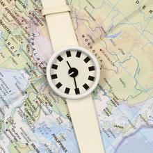 White Dotted Dial Modish Analog Unisex Watch