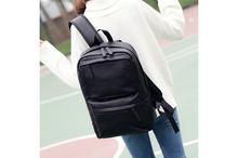 PU Leather Shoulder Unisex Backpack-Black (41001712)