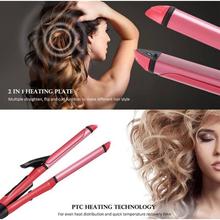 NOVA 2 in 1 Hair Straightener and Curler Professional Iron(BOS)