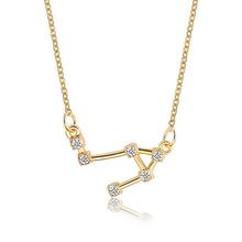 Libra Twelve Constellation Pattern Zodiac Sign Horoscope Necklace