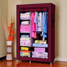 HCX Wardrobe Storage Organizer Clothes Rack (Color Vary)