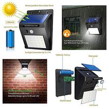 PETRICE Solar Powered Wall Security Light,Home Motion Sensor