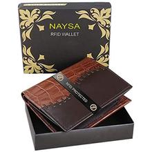 Naysa Stylish RFID Protected Genuine Leather Wallet for