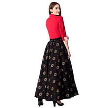 Khushal K Women's Rayon Top With Long Skirt Set