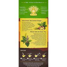 Organic India Lemon Ginger Tulsi Green Tea, 25 Tea Bags -