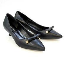 Shoe.A.Holics Cadmael Front Bow Heel Pumps For Women -  Black