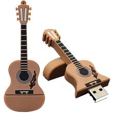 FashionieStore USB Flash Drives 2GB Guitar USB 2.0 Metal Flash Memory Stick Storage Thumb U Disk