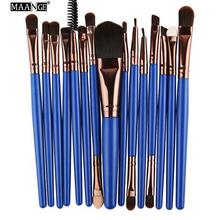 MAANGE Pro 15Pcs Makeup Brushes Set Eye Shadow Foundation