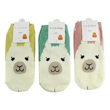 Smiley Lama Ankle Socks Combo