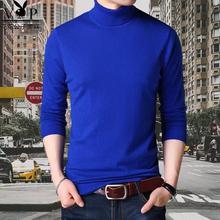 MEN SLIM HIGH COLLAR HIGH NECK SWEATER -GREY