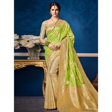 Stylee Lifestyle Blue Banarsi Silk Jacqaurd Saree (1385)