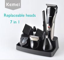 KM-590A 7 in 1 Professional Hair Trimmer Ear Nose Hair Shaver Clipper Trimmer