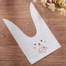 Hot selling 10pcs/lot Cute Rabbit Ear Cookie Bags Gift Bags For