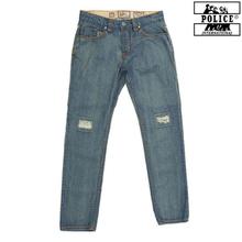 Police Light Blue Slim Fit Jeans For Men (Zj009)