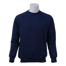 Solid Cotton/Fleece Round Neck Sweatshirt For Men