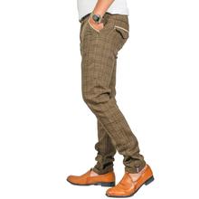 Virjeans Stretchable Cotton Check Chinos Pant for Men (VJC 713) Grey