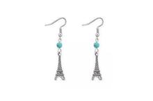 Eiffel Tower Custom Euramerican Gemstone Alloy Earrings