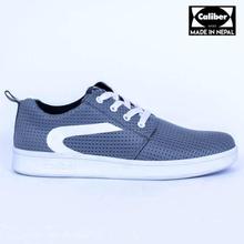 Caliber Shoes Grey Casual Lace Up Shoes For Men - ( 439 J )