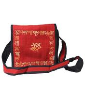 Red Printed Cross Body Bag For Women(6302)