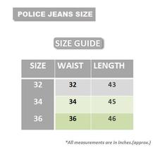 Police Light Blue Slim Fit Jeans For Men (Zj009)