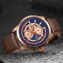 NaviForce NF9142 Leather Strap Casual Chronograph Watch For Men