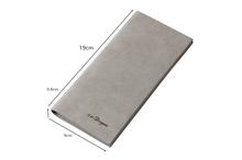 Frosted PU Leather Long Wallet Pocket Card Clutch ID Credit Bifold Purse