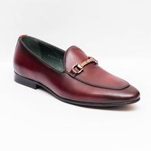 Kapadaa: Gallant Gears Wine Red Slip on Formal Leather Shoes For Men – (MJDP30-11)