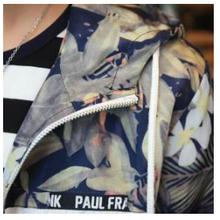 Fashion Men Floral Camouflage Thin Hooded Jacket