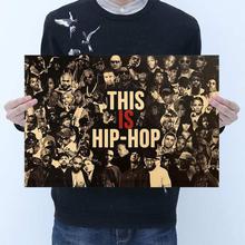 This Is Hip-Hop Hip-Hop Singer Design Kraft Paper Wall Decal