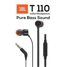 Jbl T110 Pure Sound Bass Wired In-ear With Microphone Original