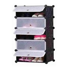 DIY 2 x 5 Cube Shoe Rack Wardrobe Box Storage Closet Organizer Cabinet with Doors
