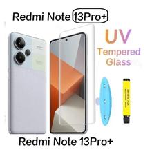 Premium UV Glass for Redmi Note 13 Pro Plus + 5G - Full Screen Curved Coverage Tempered Protector