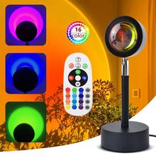 Rgb  Sunset Projection Lamp With Remote Control