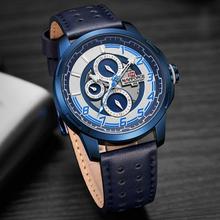 NaviForce Day Date Function Blue Luxury Chronograph Watch (NF9131)