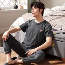 Men's cotton pajamas _ new spring and autumn cotton