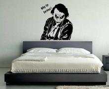 MC20 - Joker 'Why so serious' Decorative Wall Sticker - 61cm*76cm - Black