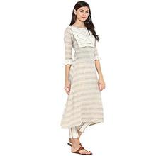 Janasya Women's Multicolor Cotton Printed A-Line Kurta