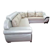 Sunrise Furniture HS-55 L-Shape Wooden Sectional Sofa - Silver