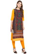 Women Floral Printed Straight Kurtis – Multicolored