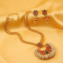 Sukkhi Glimmery Gold Plated Necklace Set for Women